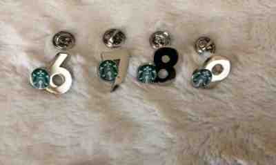 Starbucks Anniversary Pin Lot (6-9) - Sold on eBay Feb, 3rd 2020 for $30.00