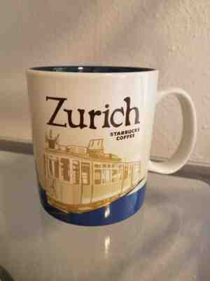 2015 Starbucks Zurich Switzerland Coffee Mug Trolley City Landscape Cup  - Sold on eBay Feb, 3rd 2020 for $33.59