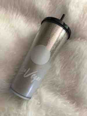 Starbucks LAS VEGAS Nevada Venti To Go Cold Cup Gold Glitz Tumbler Traveler Mug - Sold on eBay Feb, 3rd 2020 for $23.98