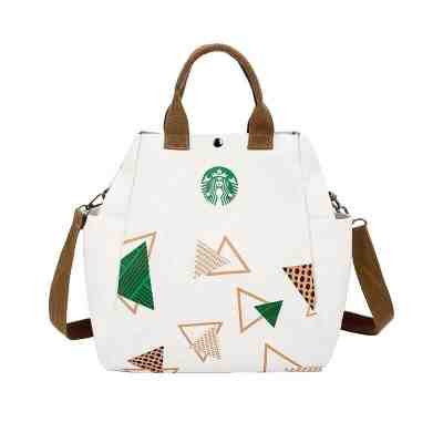 Starbucks Reusable Canvas Tote Bag, Coffee, White, Fashionable, Earth, Recycle - Sold on eBay Feb, 2nd 2020 for $24.99