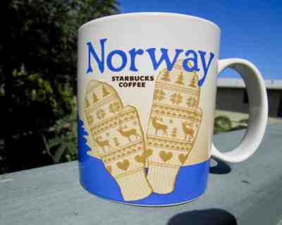  Starbucks Mug Norway Global Icon Series 16 Oz Coffee Cup 2016 with SKU - Sold on eBay Feb, 2nd 2020 for $39.99