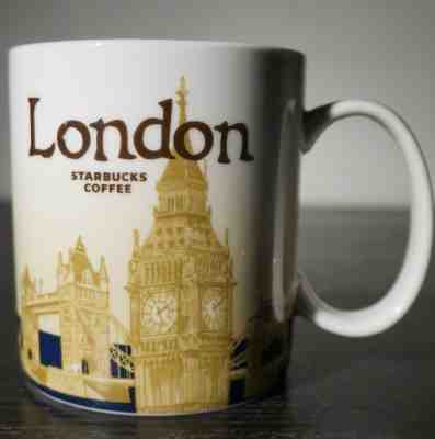 Starbucks Coffee Mug Cup London England City Collector Series Mugs 16 oz  - Sold on eBay Feb, 2nd 2020 for $21.95
