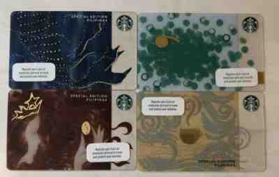 Starbucks 2018 PHILIPPINES Mermaid Coffee Cup Siren tail Marks 4 card Lot Set - Sold on eBay Feb, 5th 2020 for $39.99