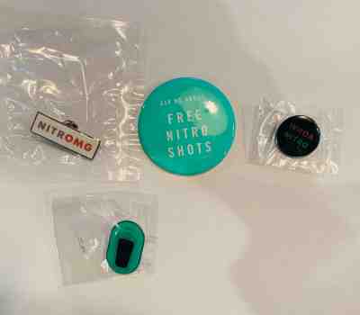 Starbucks coffee Whoa Nitro Cold Brew Pins (4)  - Sold on eBay Feb, 5th 2020 for $45.00