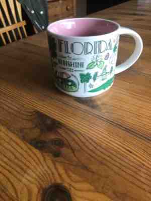 STARBUCKS 2017 FLORIDA BEEN THERE SERIES ACROSS THE GLOBE COFFEE/TEA 14oz MUG  - Sold on eBay Feb, 5th 2020 for $23.00