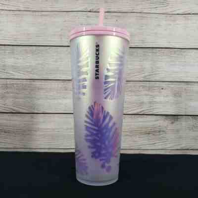 Starbucks Pink Pine Cone Leaf Tumbler Holographic Iridescent Holiday 2019 - Sold on eBay Feb, 5th 2020 for $39.00