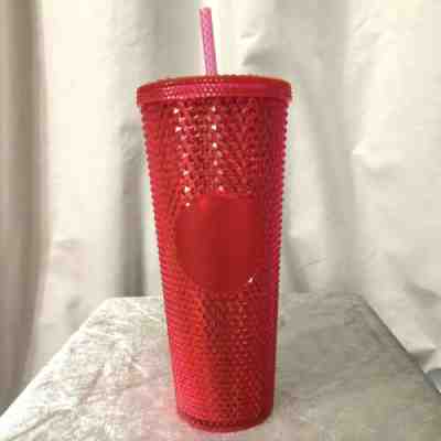 NEW WINTER CHRISTMAS 2019 STARBUCKS NEON PINK STUDDED TUMBLER CUP 24oz HOLIDAY - Sold on eBay Feb, 5th 2020 for $29.95