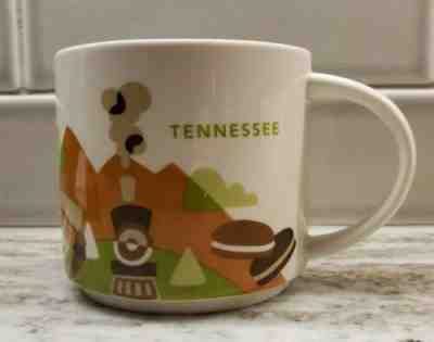Starbucks Tennessee You Are Here Mug 14 ounce Train Moon Pies Guitar  - Sold on eBay Feb, 5th 2020 for $23.50