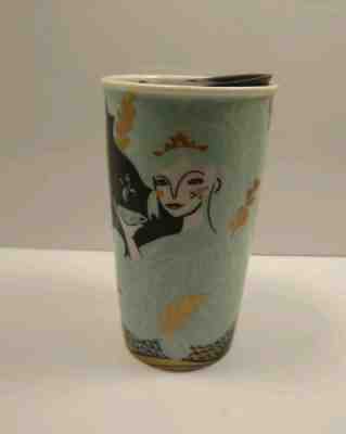 Starbucks 2018 limited edition 12oz Siren Mermaid Double Wall Ceramic Tumbler - Sold on eBay Feb, 5th 2020 for $24.99