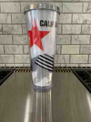 Starbucks California Bear Star Tumbler 2014 Cold Cup 24 oz with Chrome Lid - Sold on eBay Feb, 5th 2020 for $40.00