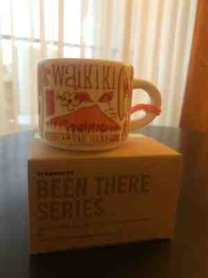 STARBUCKS WaikiKi BEEN THERE SERIES 2 oz ORNAMENT MUG - Sold on eBay Feb, 5th 2020 for $21.00