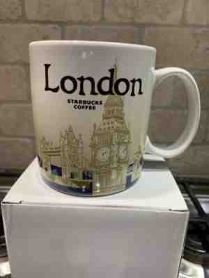 Starbucks London I Icon Series Coffee Mug Cup 14 Oz Collection 2008 - Sold on eBay Feb, 4th 2020 for $23.00