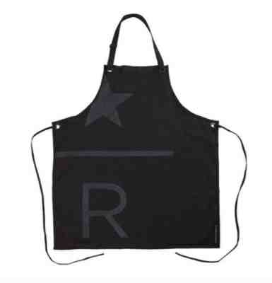 NEW Starbucks 2018 Reserve Black Apron with R and Star with SKU Tag -No card - Sold on eBay Feb, 4th 2020 for $64.99