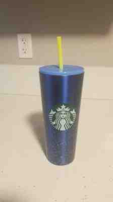 *RARE* New 2020 Starbucks Stainless 24oz Blue Speckled Venti Cold Cup Tumbler   - Sold on eBay Feb, 4th 2020 for $32.25