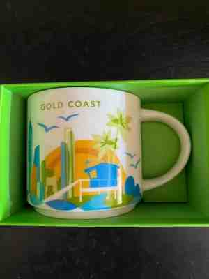 Starbucks Coffee Mug "You Are Here" Gold Coast Australia New In Box with SKU - Sold on eBay Feb, 4th 2020 for $45.00