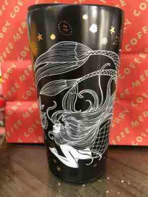 2019 STARBUCKS Seasonal Holiday Ceramic Travel Tumbler MERMAID 12 Ounce NEW - Sold on eBay Feb, 4th 2020 for $26.00
