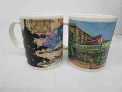 2 Vintage Starbucks Mugs Pike Place Market Seattle Washington Kyoto Japan - Sold on eBay Feb, 7th 2020 for $31.00