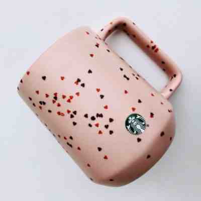 New Starbucks Valentine's 2020 confetti heart mug coffee cup 14 oz 762111400369 - Sold on eBay Feb, 7th 2020 for $39.99