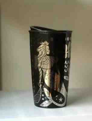 NEW Starbucks Mermaid Holiday Ceramic Travel Tumbler Mug Cup Lid Coffee 2017 - Sold on eBay Feb, 7th 2020 for $36.99