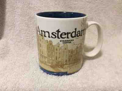 STARBUCKS 2013 16oz Coffee Mug AMSTERDAM City Collector Series Mug R3 - Sold on eBay Feb, 6th 2020 for $39.99
