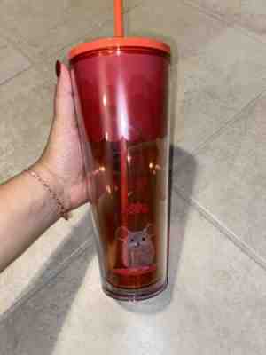 New Starbucks Red 2020 Year Of The Rat Mouse Tumbler 24 Oz - Sold on eBay Feb, 6th 2020 for $30.00