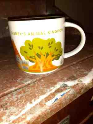 Disney's Animal Kingdom Starbucks You Are Here Coffee Mug Disney Parks YAH 14oz - Sold on eBay Feb, 6th 2020 for $45.00