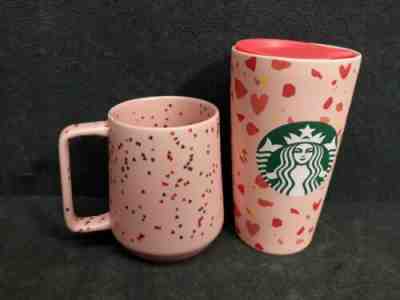 Starbucks Limited Edition 2020 Valentine's Day 14oz Mug and 12oz Tumbler Set - Sold on eBay Feb, 6th 2020 for $40.00