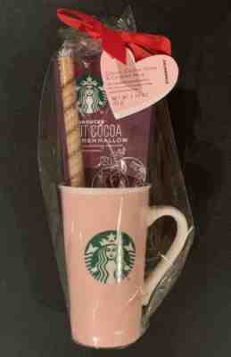 2 2020 Starbucks Valentines Day 16 oz Pink Ceramic Coffee Mermaid Mugs Gift Sets - Sold on eBay Feb, 6th 2020 for $36.00