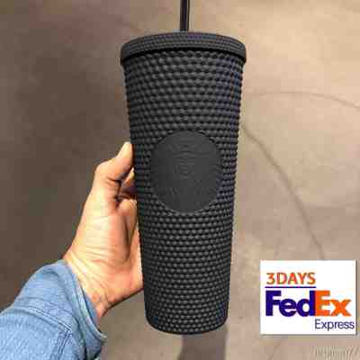 Starbucks Studded Cold Cup Tumbler Matte Black- EXPEDITED SHIPPING 24oz - Sold on eBay Feb, 6th 2020 for $69.50