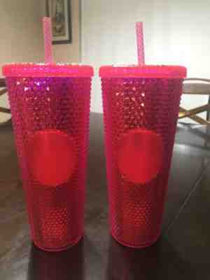 Starbucks Tumbler Neon Pink 24oz - Sold on eBay Feb, 5th 2020 for $30.50