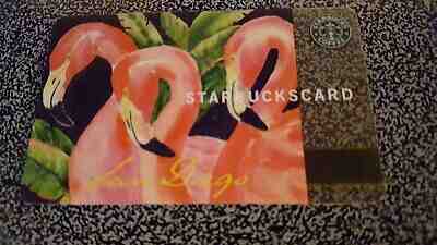 2003 STARBUCKS MEGA-RARE San Diego Zoo Gift Card Flamingo Little USE EXCELLENT - Sold on eBay Feb, 5th 2020 for $72.72