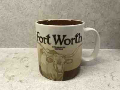 2011 Starbucks City Mug Collector Series Fort Worth 16oz Ceramic Coffee Cup  - Sold on eBay Feb, 5th 2020 for $30.00