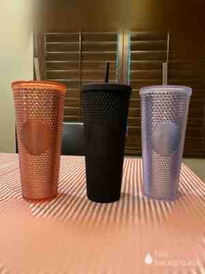 Starbucks Studded Tumblers 3 Total. Hard To Find Fall Release - Sold on eBay Feb, 5th 2020 for $89.99