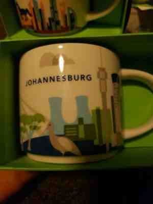 rare mugs Starbucks JOHANNESBURG 1 of 3000 You Are Here (YAH) 14 oz mug.  - Sold on eBay Feb, 9th 2020 for $60.00