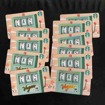 Starbucks Gift Card Las Vegas 2019 10pcs plus 1 for FREE - Sold on eBay Feb, 8th 2020 for $30.00