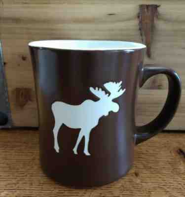 Starbucks 2009 Brown New Bone China Mug With White Engraved Moose   - Sold on eBay Feb, 8th 2020 for $31.50