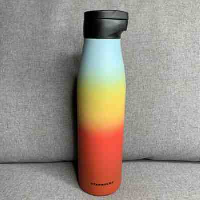 NEW Summer 2019 RAINBOW Starbucks Stainless Steel Water Bottle 20oz Pride - Sold on eBay Feb, 8th 2020 for $31.90