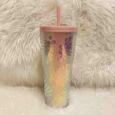 New Starbucks 2019 Holiday Holographic Iridescent Pine Cone Winter Tumbler 24 Oz - Sold on eBay Feb, 8th 2020 for $33.15