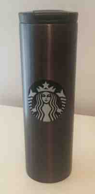 Starbucks Tumbler Thermo Mug Stainless Steel Troy Grey with Black Logo 16oz NEW - Sold on eBay Feb, 8th 2020 for $30.00