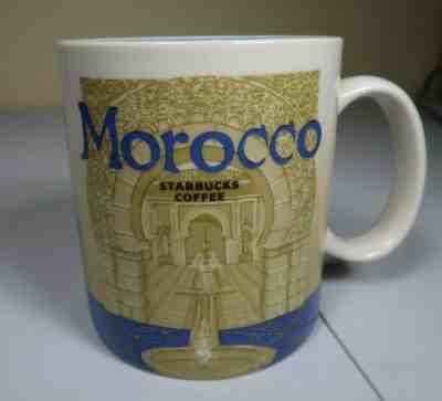 Starbucks Morocco City Mug 2016 16 Oz Blue Coffee Cup Collectors  - Sold on eBay Feb, 8th 2020 for $34.99