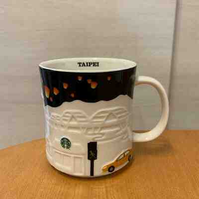 STARBUCKS City Mug 16oz"TAIPEI" Taiwan Black Collection Relief  - Sold on eBay Feb, 8th 2020 for $75.99