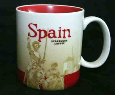 2011 Spain Starbucks Coffee mug 16 oz world global Don Quixote RARE 2011 - Sold on eBay Feb, 8th 2020 for $37.77