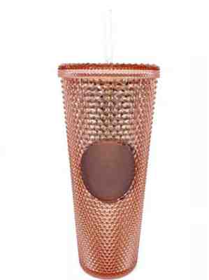 Starbucks 2019 Rose Gold Pink Studded Summer Jeweled Jewel Venti 24oz Tumbler - Sold on eBay Feb, 8th 2020 for $65.00