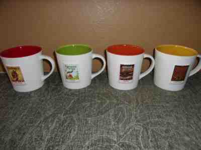 Starbucks 2006 -  4 Mugs - Africa, Latin America, Asia, Multi-Region - NICE SET! - Sold on eBay Feb, 8th 2020 for $34.99