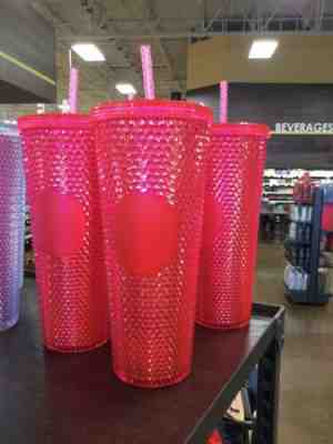 Starbucks Christmas 2019 Hot Pink Studded Tumbler BNWT - Sold on eBay Feb, 8th 2020 for $38.99