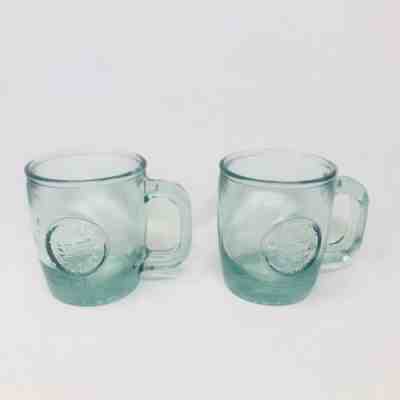 San Miguel 100% Authentic Recycled Green Glass Mug Cups Starbucks Spain  - Sold on eBay Feb, 7th 2020 for $39.99