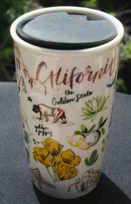 Starbucks 2018 Limited Edition California Ceramic Double Wall Tumbler,12 fl.ozs  - Sold on eBay Feb, 7th 2020 for $32.95