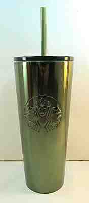 Starbucks Fall 2019 Halloween 16 oz Green Stainless Steel Tumbler New - Sold on eBay Feb, 10th 2020 for $32.95