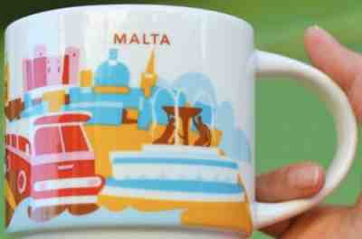 NEW!!! Starbucks MALTA You Are Here Series 14 Oz Coffee Mug - Sold on eBay Feb, 10th 2020 for $38.95