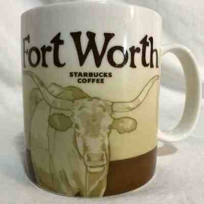 Fort Worth Starbucks 16 oz Mug Cup 2011 Ex. Con Ceramic Collector Series? - Sold on eBay Feb, 10th 2020 for $37.95